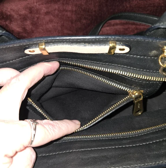 Chloe | Alice Large Leather Bag 2 Way Colorblock Satchel EUC - Picture 13 of 16